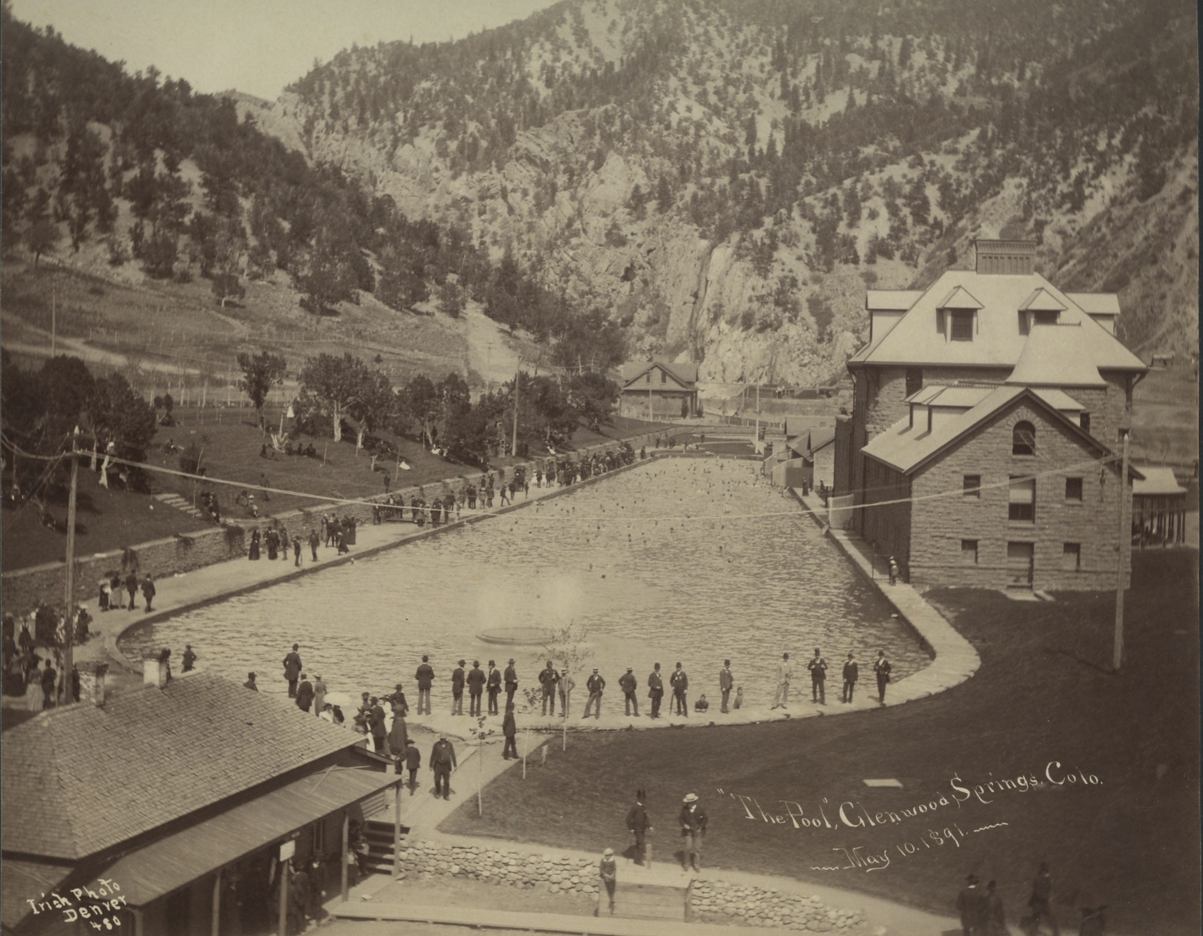 1891 Postcard of Glenwood Hot Springs Pool