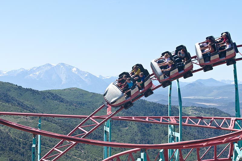 Cliffhanger Roller Coaster at Glenwood Caverns near Glenwood Hot Springs Resort
