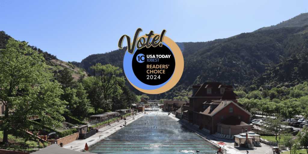 Vote Today Banner for USA Today for Glenwood Hot Springs Resort