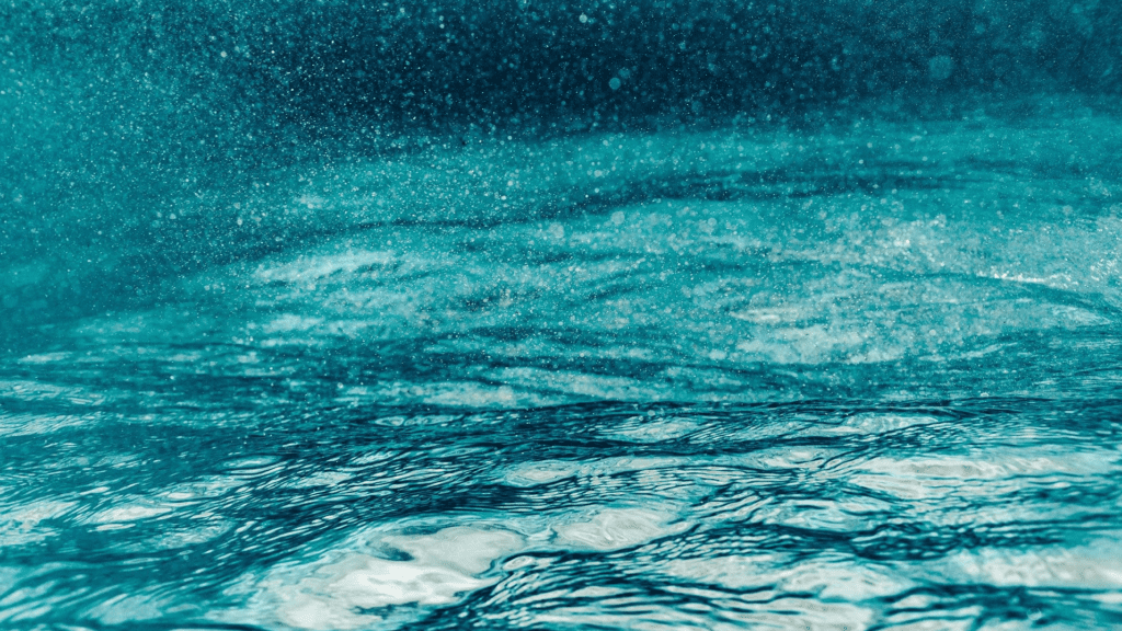 Closeup of Splashing Water at Glenwood Hot Springs Resort