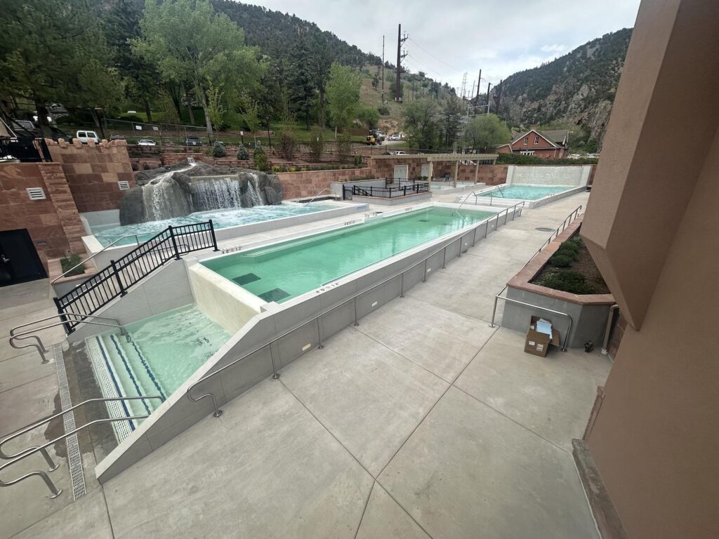 The New Yampah Mineral Baths Pools at Glenwood Hot Springs Resort
