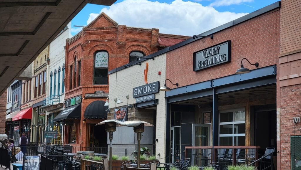 Shopping Street in Glenwood Springs near the Glenwood Hot Springs Resort