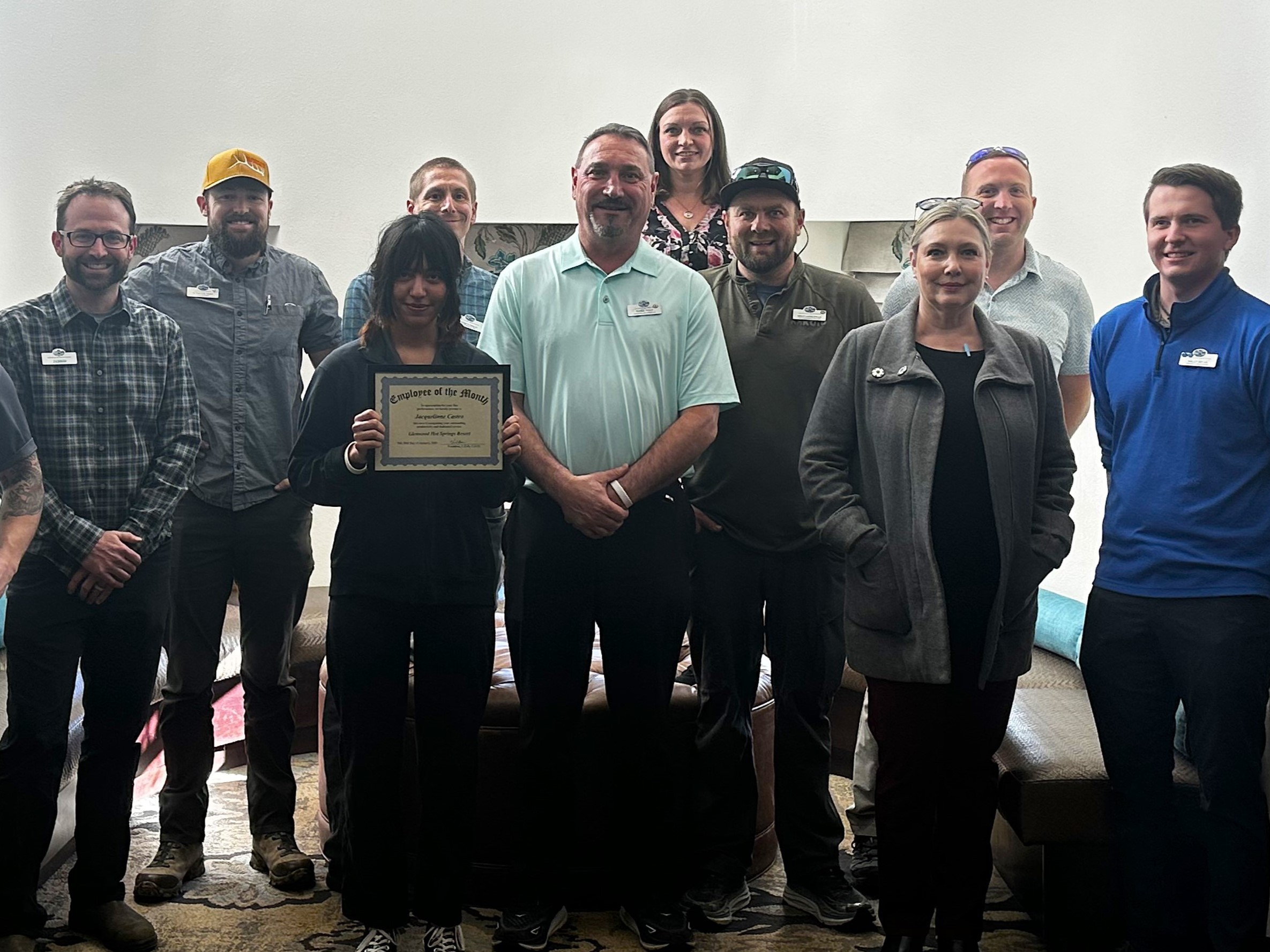 Jacqui Castro, Employee of the Month for January at Glenwood Hot Springs Resort