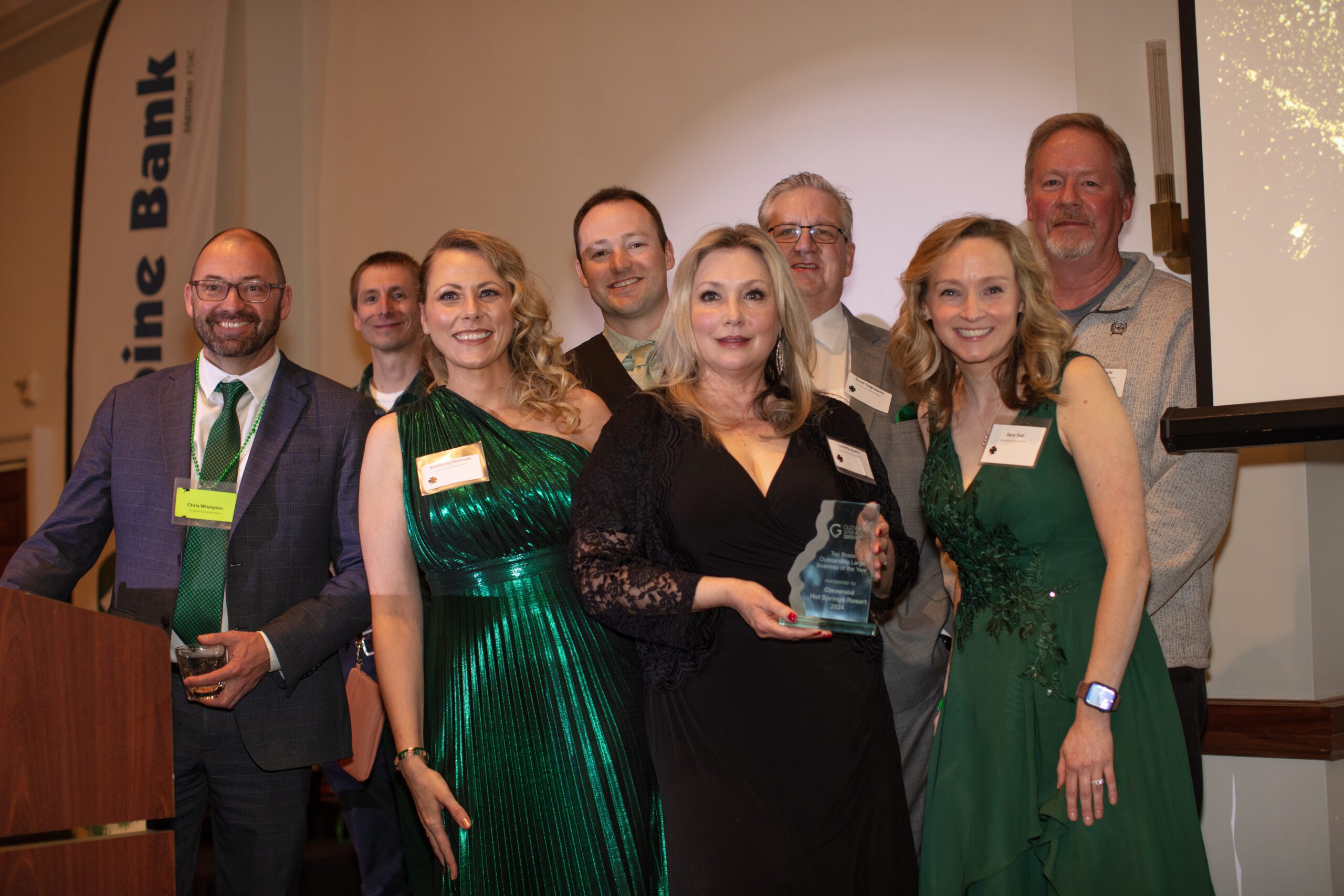 Glenwood Hot Spring Resort team being hononred by the Glenwood Springs Chamber Resort Association at their 2025 annual gala