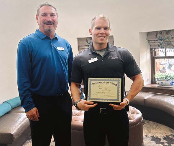 Burel Lumpford, Glenwood Hot Springs Resort March 2025 Employee of the Month