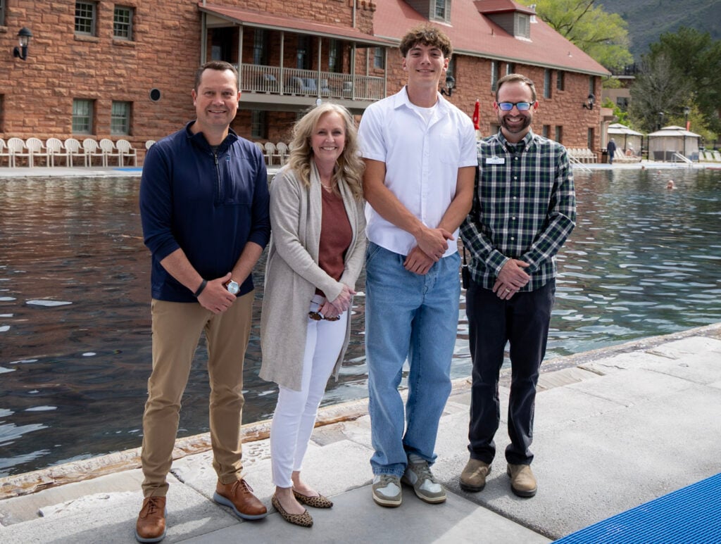 Jacob Cordova. the 2026 recipient of the Glenwood Hot Springs Resort Higher Education Scholarship